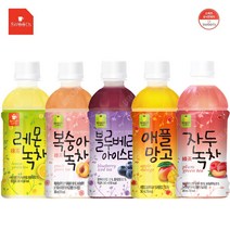 웰그린 스위츠 340ml X 20PET 자두녹차 복숭아녹차 레몬녹차 블루베리 아이스티 애플망고 레몬 음료수, 스위츠 복숭아녹차 340ml X 20펫