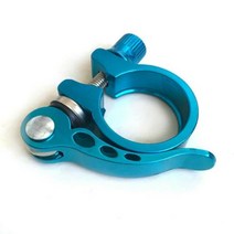 가변 싯포스트 싯클램프 31.8mm 초경량 알루미늄 합금 자전거 시트 포스트 클램프 퀵 릴리스 마운틴 mtb bmx 도로 자전거 자전거 시트 포스트 클램프, 파란색, 협력사
