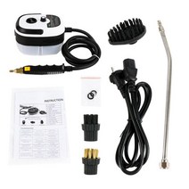 스팀세척기 스팀청소기 220V/110V 2500W 고압 스팀 청소기 다기능 주방 가전 6 기어, 01 WHITE_02 EU_01 110V