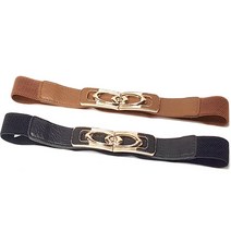 지구촌 여성용 인조가죽 금장벨트 밴딩벨트 스판벨트 bw320 포인트벨트 빅사이즈 프리사이즈