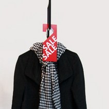 옷걸이형 매장할인홍보 옷 신상광고 SALE행거, 제품선택, NEW ARRIVAL (블랙)