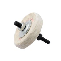 QDY 그라인더 금속 작업 세트 교체용 75mm 그라인딩 휠 내구성 버핑 휠, 화이트 패브릭, 75mm 3인치, 설명한대로, 1개