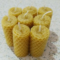 밀납초 개몫 수제 압연 밀랍 양초