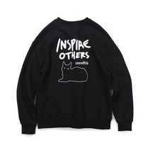 남자 여자 맨투맨 스웨트 셔츠 앱놀머씽 INSPIRE23 CREWNECK (BLACK)