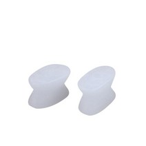 발가락링 2 개 1 쌍 젤 발가락 분리기 발 관리 스페이서 실리콘 교정기 손가락 모지 외반 아저씨 보호기 정형 외과, [03] White Size L