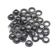 황동 양면 구멍 와셔 가죽 공예 수리 그로밋 라운드 아이 링 신발 가방 의류 벨트 모자 100 세트 5mm, Gun Metal