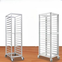 알루미늄합금 베이킹 트레이 랙 트롤리 카트 옵션2, 15.12단시트[완전밀폐형아크릴시트]