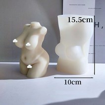 실리콘몰드제작 밀랍 토끼 트리 곰돌이 크리스마스 뚱뚱한 여자 몸 모양 아로마 테라피 양초 금형 수줍은, 03 Large size