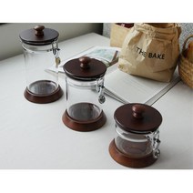 쿠키용기 나무 아크릴 스텐 진공 밀폐 잡곡 통 견과류통 채소보관 밥용기, 대