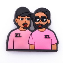 매력 영화 역할 검은 살아있는 물질 Pvc 신발 crocks 악어 장식 방해물 Accessoroies 선물, [12] c0074
