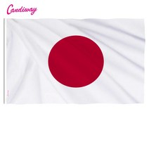 일본 국기 3ft x 5ft 교수형 폴리 에스터 표준 깃발 배너 야외 실내 150*90cm, 한개옵션0