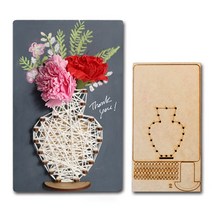 스트링 아트 우드 꽃병, 2번 스트링아트 우드 꽃병