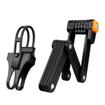 디빅 강철 8관절락 자전거 번호자물쇠, 블랙, 2개