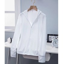 여성용 자외선차단복 낚시복 운동복, 화이트