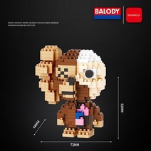 Balody 18261-18268 유명한 인터넷 인형 빌딩 마이크로 소형무전기 3D 블록, 06 18266 No Box