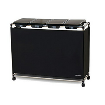 센스큐 이지핏 4단 분리수거함 리치 타입, Black 4단, 1개