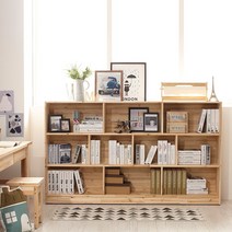 이노센트 마렐르 삼나무 3단 책장 가로형 i100115, 원목색