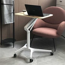 접이식 컴퓨터책상 홈 오피스 이동식 작업 테이블, D. 화이트