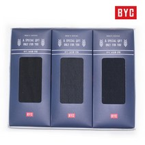 [BYC]플랜13호(남성3족)/양말선물세트/정장양말/신사양말/장목양말