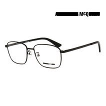[엠씨큐(선글라스)] 엠씨큐 안경테 MQ0244OP 001 블랙 스퀘어 메탈 남자 여자 안