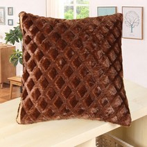 10색 장식성 벨벳 쿠션 커버 45x45cm 금빛 깃털 베개 커버 홈 인테리어 소프트 포켓 베개 커버 소파 베개 커버 일반베개, 18