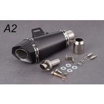 범용 36-51mm 오토바이 배기 db 킬러 스티커 z900 gsxr1000 sv650 r6 r3 zx6r zx10 k7 mt07 마후라 머플러, a2 로고