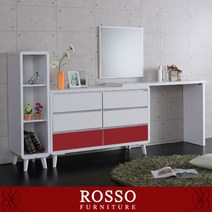 레이슨 수납형화장대풀세트, 화이트