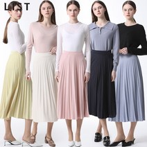 [KT알파쇼핑][리스트(LIST)] 베이직 밴딩 플리츠 스커트