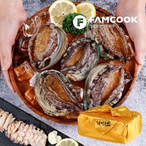 [팸쿡]해미원 완도 참전복선물세트 12-13미 1kg 제철해초+보자기+종이박스포장_국내산(양식), 단품