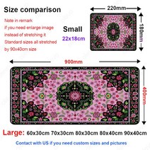 드로잉패드 액정타블렛아름 다운 페르시아어 카펫 디자인 키보드 매트 큰 작은 XL S 확장 Mousepad HD 인쇄, 17 BSDT-097_08 900x400x2mm