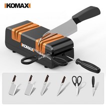 전동 칼갈이 숫돌 연마기 샤프너 샤프닝 그라인더 날갈기 주방용 가정용 정육점 식당, 업그레이드형(슬롯5개) + 주방수건