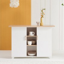 F4591 냉장고형 수납홈바 1200 5colors, 01_화이트-화이트