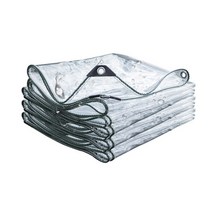 urkoteer 바람막이 베란다용 마트용 방풍비닐 투명커튼 쉘터비닐막 비닐천막 pvc 방풍비닐 방수포, 1.2m x 1.5m