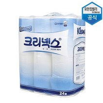 (유한킴벌리 (온라인 공식대리점 45174 크리넥스 두루마리 화장지 (2겹/40m/24롤 롤/공식대리점/크리넥스/두루마리/온라인/화장지/유한킴벌리, 단일 수량