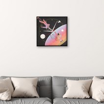 인테리어 우주비행 블랙 조용 방 사무실 엔틱시계 원형시계 무소음 깔끔 침실 벽시계, 본상품선택