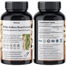 어스빌 파세올라민 카보블록 흰강낭콩 추출물 효능 650mg 120베지캡슐, 120캡슐 2병, 2개, 240정