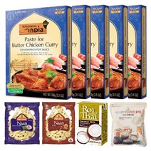 인도 버터치킨 커리 100g x 5개 및 인도카레 모음 난 코코넛밀크, 1.버터치킨 curry 100g x 5개