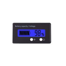 배터리 잔량7-100V 6-73V 12V 24V 48V 납산 리튬 배터리 용량 표시기 자동차 오토바이 디지털 전압계 전류, 08 8-120V Blue light