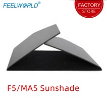 저무리 Feelworld Sunshade Sun Hood 휴대용 경량 유연한 설치 F5 MA5 5 인치 카메라 DSLR 필드 모니터, 단일옵션, 1개