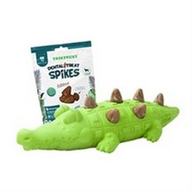 네추라너리쉬 악어 강아지 노즈워크 장난감 + 덴탈트릿 리필 간식 32p 세트, 닭고기맛, 2세트