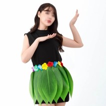 기타 하와이파티훌라스커트(나뭇잎)응원용 무용의상 파티, 단품, 단품