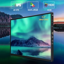 13.3 인치 4K 휴대용 모니터 USB-C 유형-c HDMI 호환 컴퓨터 ps4 스위치 Xbox one 노트북 전화 라즈베리, 01 13.3 4K version