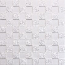 쿠셔니 체크 폼블럭 4색상 70x70cm 1장 22장, 화이트