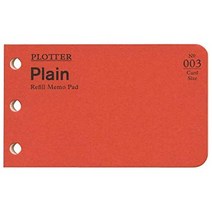 일본직발송 3. KNOX녹스 카드 사이즈 PLOTTER 플로터 리필 메모 패드 무지 40장 77716674 B07L1HGW8D, One Size, One Color