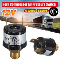 에어탱크 콤프레샤 리시버탱크 유압 콤프레셔 12v 3.5a 혼 압축기 공기압 90-110psi 120-150psi 170-200psiswitch 자동차 공기 펌프 저장 탱크, 70-100psi