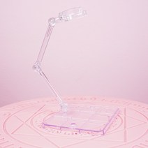 잉여피규어 피규어 스탠드 프라모델 건담 액션 베이스 클리어 5+1, 1단 1개