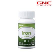 [GNC] 철 18 (100정) 100일분, 단품, 단품