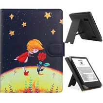 LIUDENWIN 15.2cm(6인치) 17.3cm(6.8인치) 페이퍼화이트 E-리더기용 범용 케이스 Kobo Clara HD/Kobo Clara 2E 가죽 스탠드 커버 15, prince