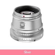 TTArtisan 35mm F1.4 MF APS-C 미러리스 카메라 프라임 매크로 렌즈 캐논 M1 M2 소니 A5000 후지 X-T100 올, 01 sliver_02 Nikon Z