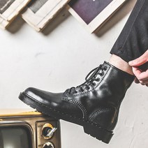 할리 오토바이 가죽부츠 롱부츠 할리데이비슨 남자 워커, 43, 블랙 색